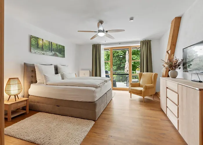 Fe Wo Brunnen - 120 Qm - Ruhige Lage - Viel Natur- Komfortabel - Grosser Balkon Und Garten - 3d Rundgang Verfuegbar 메밍겐